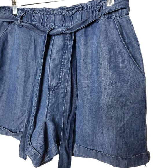 Velvet Heart Tencel Chambray High Rise Pull On Shorts Size Small - Picture 3 of 7